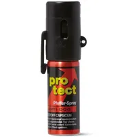 2X Pfefferspray Protect Anti-Dog 15ml Breitstrahl mit seitlichem Clip Tierabwehrspray zur Selbstverteidigung