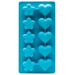 Silikon Gießform "Herz & Blume"