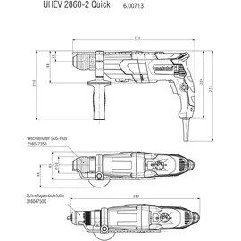 Metabo UHEV 2860-2 Quick inkl. metaBox 145 l 600713500