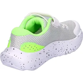 Under Armour Surge 4 Kinder White/Hyper Green/Black 32