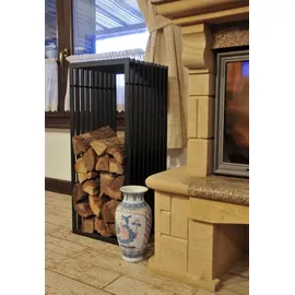 DanDiBo Ambiente DanDiBo Kaminholzregal D-Stil Kaminholzständer 100 cm Holzkorb Kaminholzhalter Holzregal