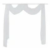 vidaXL Vorhang, Dünner Voile Querbehang 140 x 600 cm Weiß