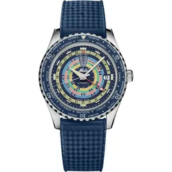 Mido Ocean Star Decompression Worldtimer Special Edition Rainbow" M026.829.17.041.00" - blau - 40,50mm