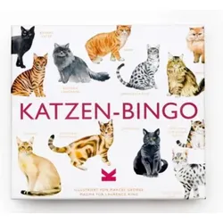 LAURENCE KING 440985 Katzen-Bingo