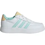 Adidas Breaknet Court Lace Shoes Tennisschuhe, Cloud White Semi Flash Aqua Orange Tint, 32