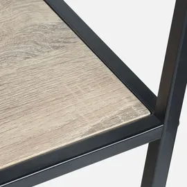 sweeek - Asymmetrisches Regal Metall & Holzoptik