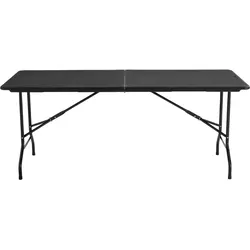 Oviala Business Schwarze Klapptische 180cm - 10er-Set - Oviala