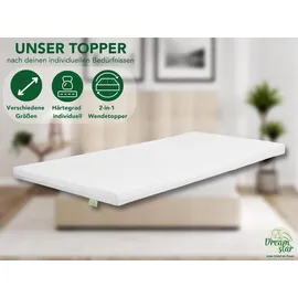 Dreamstar Duo Matratzentopper H2/H3 100 x 200 cm weiß