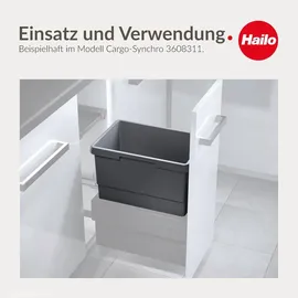 HAILO Inneneimer 30 l Dunkelgrau
