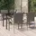vidaXL Garten-Essgruppe 5-tlg. Schwarz/Grau