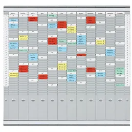 Franken T-Kartentafel Jahresplaner 81,9 x 78 cm grau