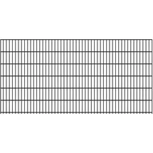 FA-Bausysteme Doppelstabmattenzaun 6/5/6 250 x 123 cm Anthrazit