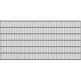 FA-Bausysteme Doppelstabmattenzaun 6/5/6 250 x 123 cm Anthrazit