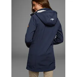 KangaROOS Softshelljacke KANGAROOS, Damen, Gr. 38, blau (marine), Softshell, Fellimitat: 100% Polyester. Obermaterial: 96% Polyester, 4% Elasthan.