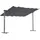 LECO Sonnendach Waved 4 m x 2,50 m Anthrazit