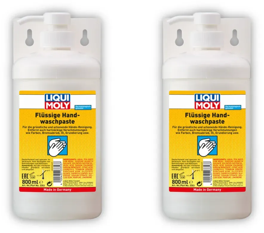 2x 800ml LIQUI MOLY 3353 Handwaschpaste Flüssige Handwaschpaste Werkstatt Seife