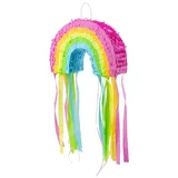 Pinata Regenbogen bunt 30x20x10 cm Piñata zum Befüllen Geburtstagsdeko Kinderparty Partyspiel