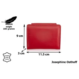 Josephine Osthoff Handtaschen-Manufaktur Josephine Osthoff Geldbörse klein Damen Herren rot