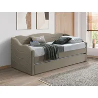 Vente-unique Ausziehbett 2 x 190 cm - Samt -