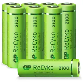 GP AA Mignon Akku GP NiMH 2100 mAh ReCyko 1,2V 8 Stück