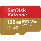 SanDisk Extreme microSDXC UHS-I U3 A2 + SD-Adapter 128 GB