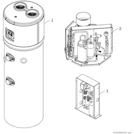 Bosch WW-Wärmepumpe CS5001 DW200 C Compress 5000 DW, 1720x630x630 mit WT 7738340428