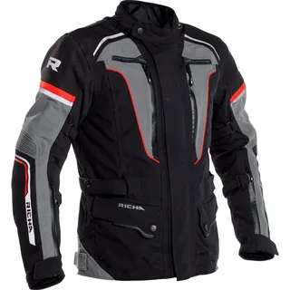 Richa Infinity 2 Pro Textiljacke schwarz-grau-rot, - L