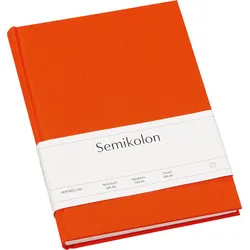 Uni Classic Liniertes Notizbuch A5 orangefarben