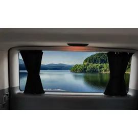 BREMER SITZBEZÜGE Gardinen Set 702 für Mercedes Vito Viano W639 Schwarz
