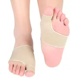 Hallux Valgus Bandage Hallux Valgus Zehenspreizer Silikon Bunion Korrektur Hammer Toe Corrector mit Vorfußkissen Kissen und Lüftungsöffnungen für Hallux Valgus Schmerzlinderung(1 Paar) (Basic)