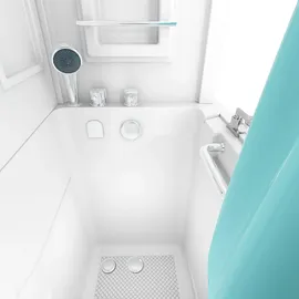 AcquaVapore Badewanne mit Tür 110 x 68 cm (S08D-C-L)