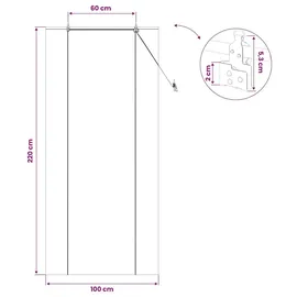 vidaXL Rollo Natur 100 x 220 cm Bambus/Braun