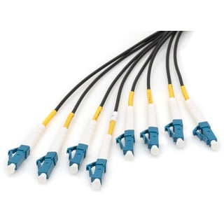 Digitus DK-2A338UE50BK-BBB Glasfaser LWL Anschlusskabel [1x LC/UPC-Stecker - 1x LC/UPC-Stecker] 9/12