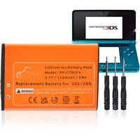 Pickle Power 1350mAh CTR-003 CTR-001 Akku für Nintendo 2DS 3DS, New 2DS XL, Wii U Pro Controller Game Gamepad