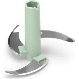 Brabantia TASTY+ Manueller Lebensmittelzerkleinerer | Handbetriebener Minizerkleinerer mit Edelstahlklingen | Zerkleinern und Verquirlen | Kompaktes Küchenwerkzeug | Jade Green