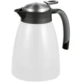 Esmeyer Glace, Isolierbehälter, Thermokanne weiß 1 Liter, aus doppelwandigem Edelstahl, lackiert. Mit glänzender Oberfläche,