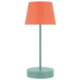 REMEMBER Tischleuchte Oscar "Glory" - LED-Tischleuchte, H 33,5 cm - Türkis, Kunststoff, LED, Wiederaufladbar, Dimmer