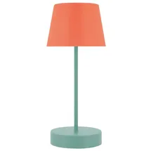 REMEMBER Tischleuchte Oscar "Glory" - LED-Tischleuchte, H 33,5 cm - Türkis, Kunststoff, LED, Wiederaufladbar, Dimmer
