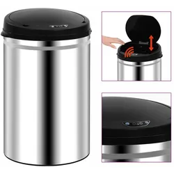 vidaXL Automatischer Sensor-Mülleimer 30 L Edelstahl