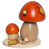 Kuhnert Räucherfigur Pilz 14 cm rot