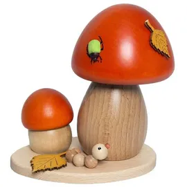 Kuhnert Räucherfigur Pilz 14 cm rot