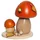 Kuhnert Räucherfigur Pilz 14 cm rot