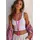 COLLEZIONE ALESSANDRO Lange Kette Nepal pink / Glas