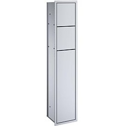 Emco Unterputz-WC-Modul Asis Public 978305052 aluminium, Türanschlag rechts, Rahmen separat