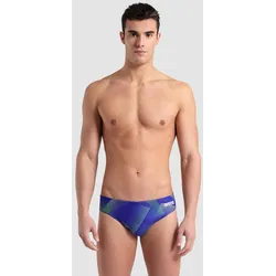 Badehose Slip Herren arena Halftone Print - Team Blue Green - 140JR