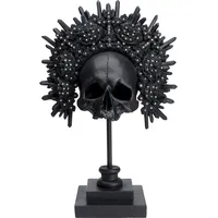 Kare DESIGN Deko-Objekt King Skull Polyresin Schwarz