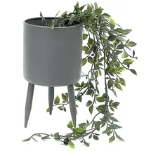 DanDiBo Ambiente Blumenhocker 27 x 27 x 15 cm Grau