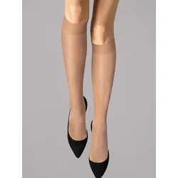 Wolford Damen Kniestrümpfe Satin Touch Knee-Highs 20 DEN