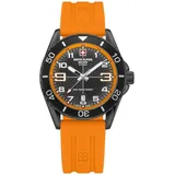 Swiss Alpine Military Herren Analog Quarz 7029.1879SAM Silikon - Orange