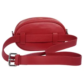 Cluty Gürteltasche echt Leder, Made in rot